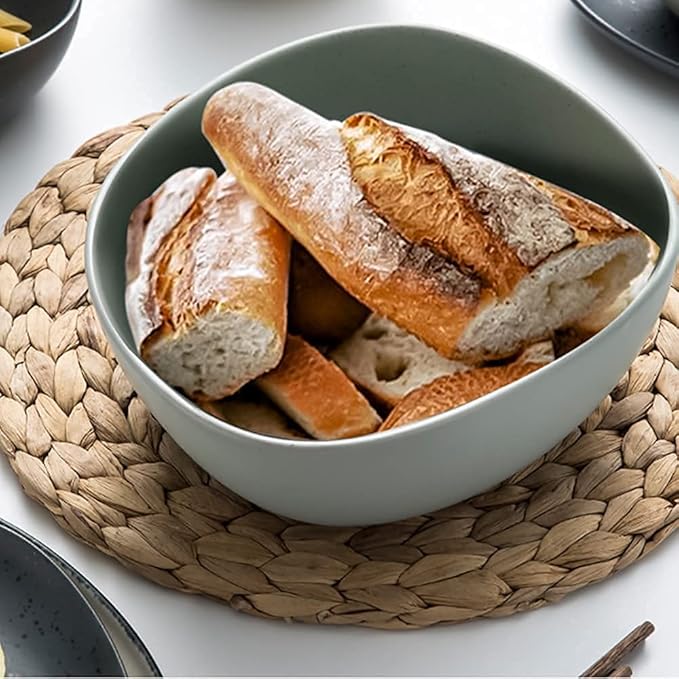 Nordic Ceramic Dinnerware Sets, Porcelain Plate and Bowl Sets, High-End Color Dishware Sets, Modern Reactive Glaze Stoneware Dishes Set Holiday,12Pcs (White 28Pcs)