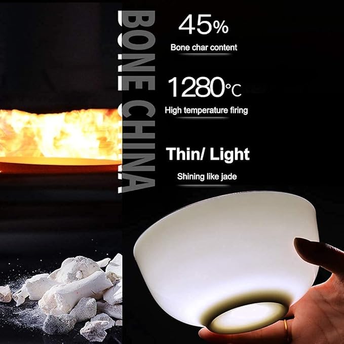 Pure White Porcelain Dinnerware Set Tableware Set Stoneware Dish Dinner Plates Dinner Set Dinner Service for1/2/4/10/16 People,80 PCS (White 16 PCS(2 Set))