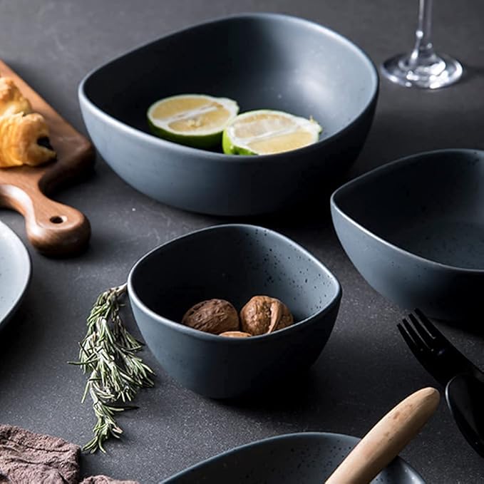 Dinnerware Sets, Nordic Style Irregular Porcelain Tableware Set With Plates Bowls And Dish, Ceramic Dinner Set For Home Kitchen And Dinning, Microwave Dishwasher Safe, Se,White18Pcs