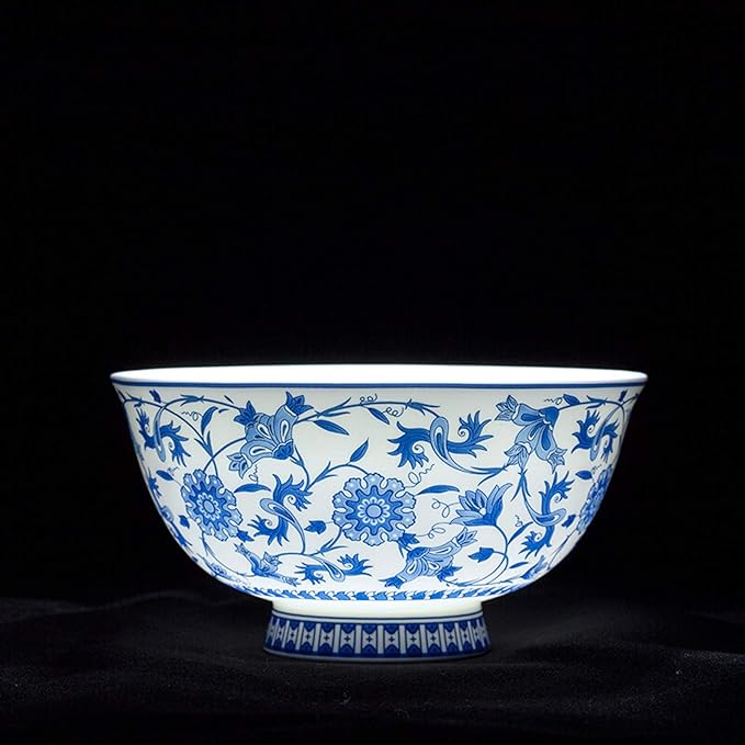 Dinner Sets,Ceramics Dinner Sets,26 Pieces Blue and White Porcelain Dinnerware Set Gift Box Steak Plate Cereal Bowl and Soup Bowl for Wedding Gifts